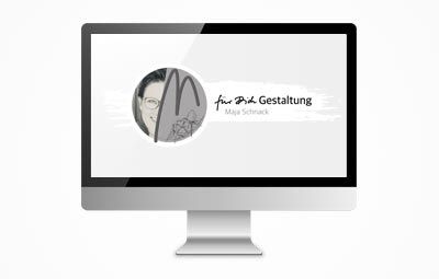 "für dich" Gestaltung