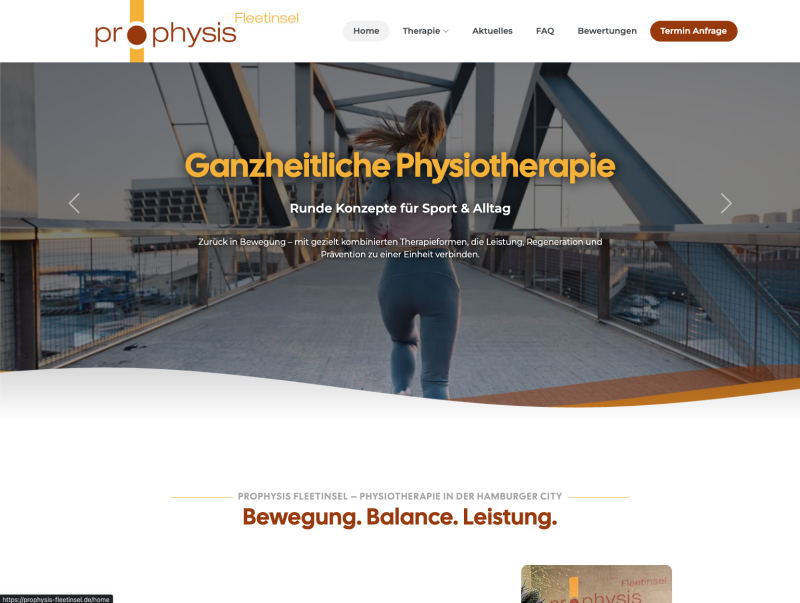 Neue Website für Prophysis Fleetinsel – jetzt digital wieder in Bestform