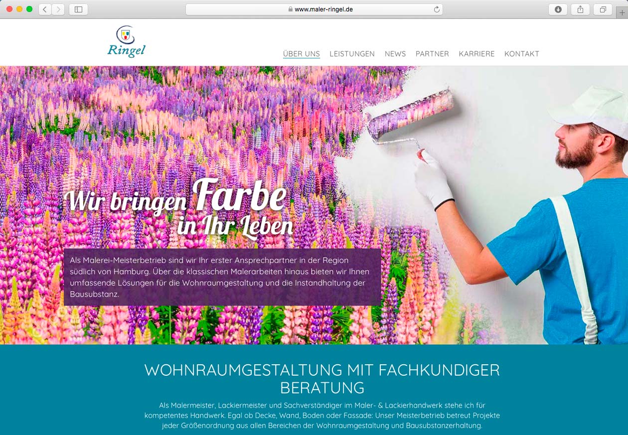 Maler Ringel Handwerker-Website